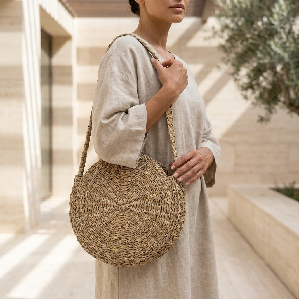 Alba Sun Tote (Square on white background)